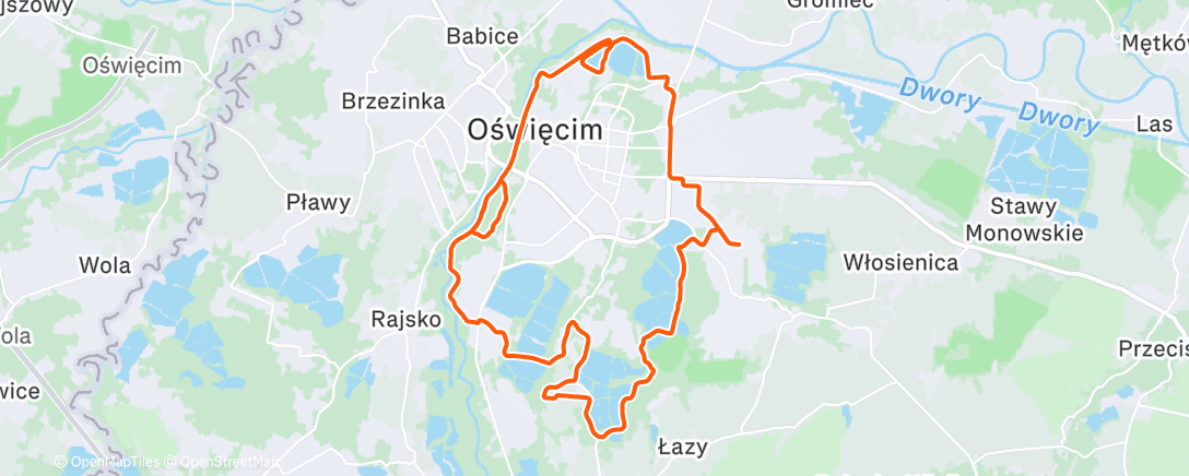 Map of the activity, Afternoon Ride