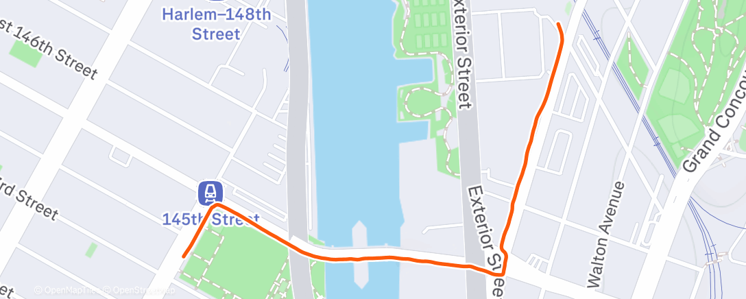 Map of the activity, Afternoon Walk