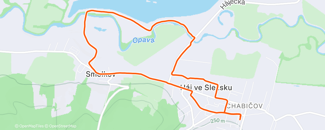 Карта физической активности (Afternoon Run)