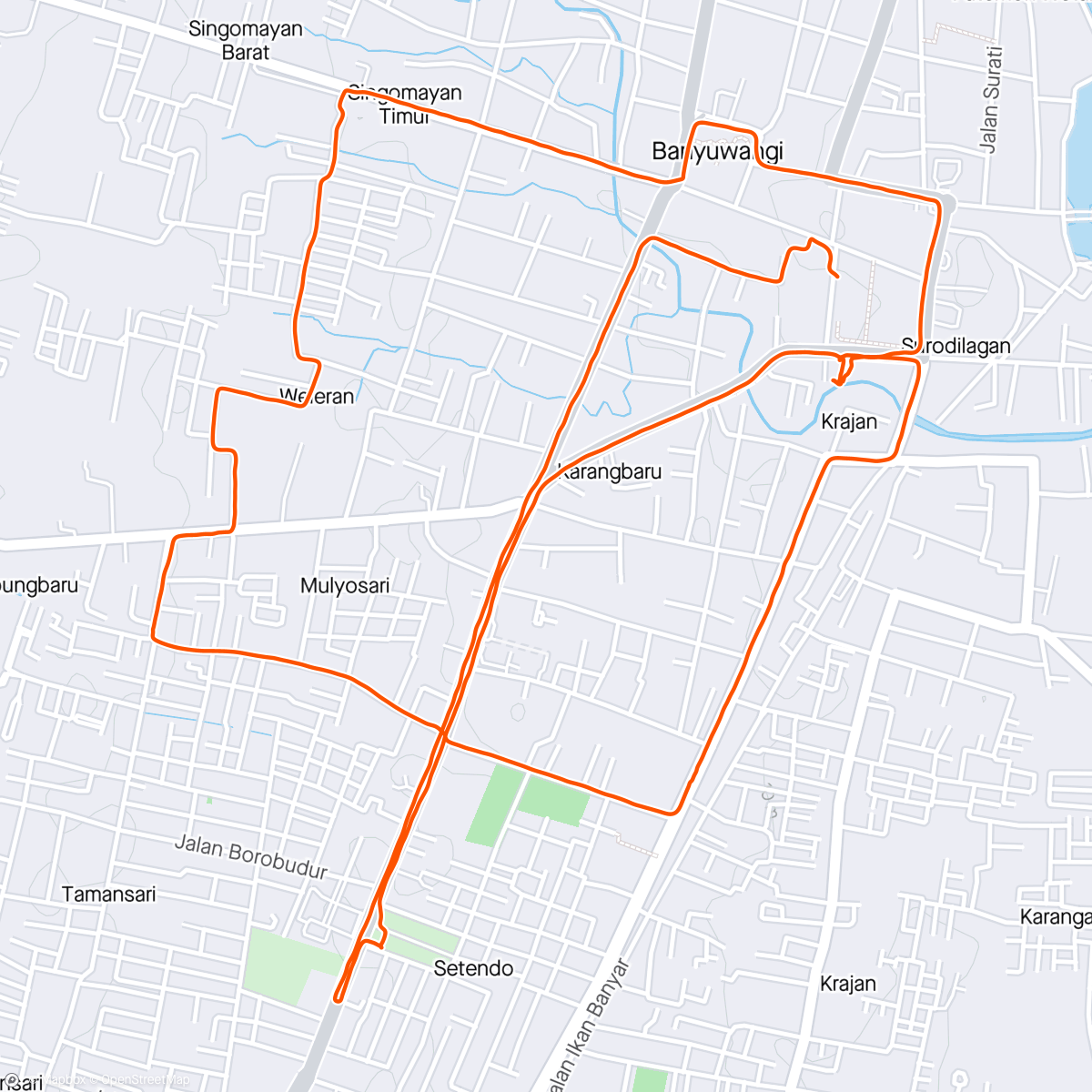 Mapa de la actividad, Sunday Morning Run 🍡
