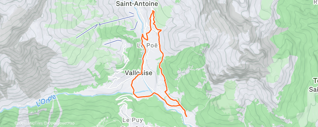 Map of the activity, Run avec Oce !