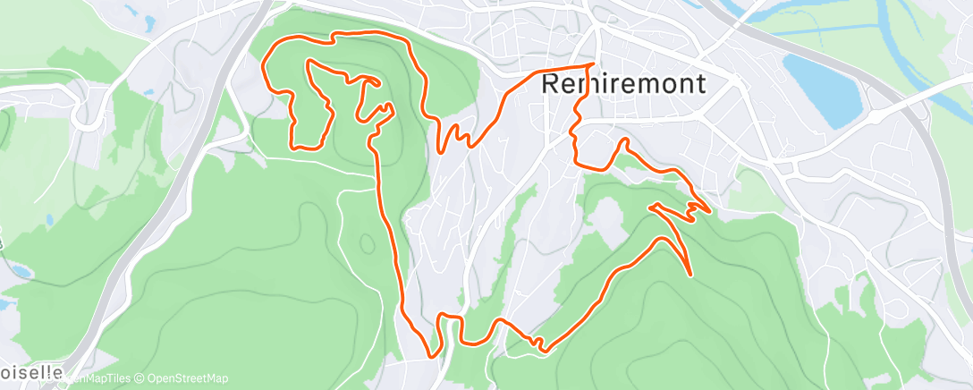 Map of the activity, Trail 14-18 🥇