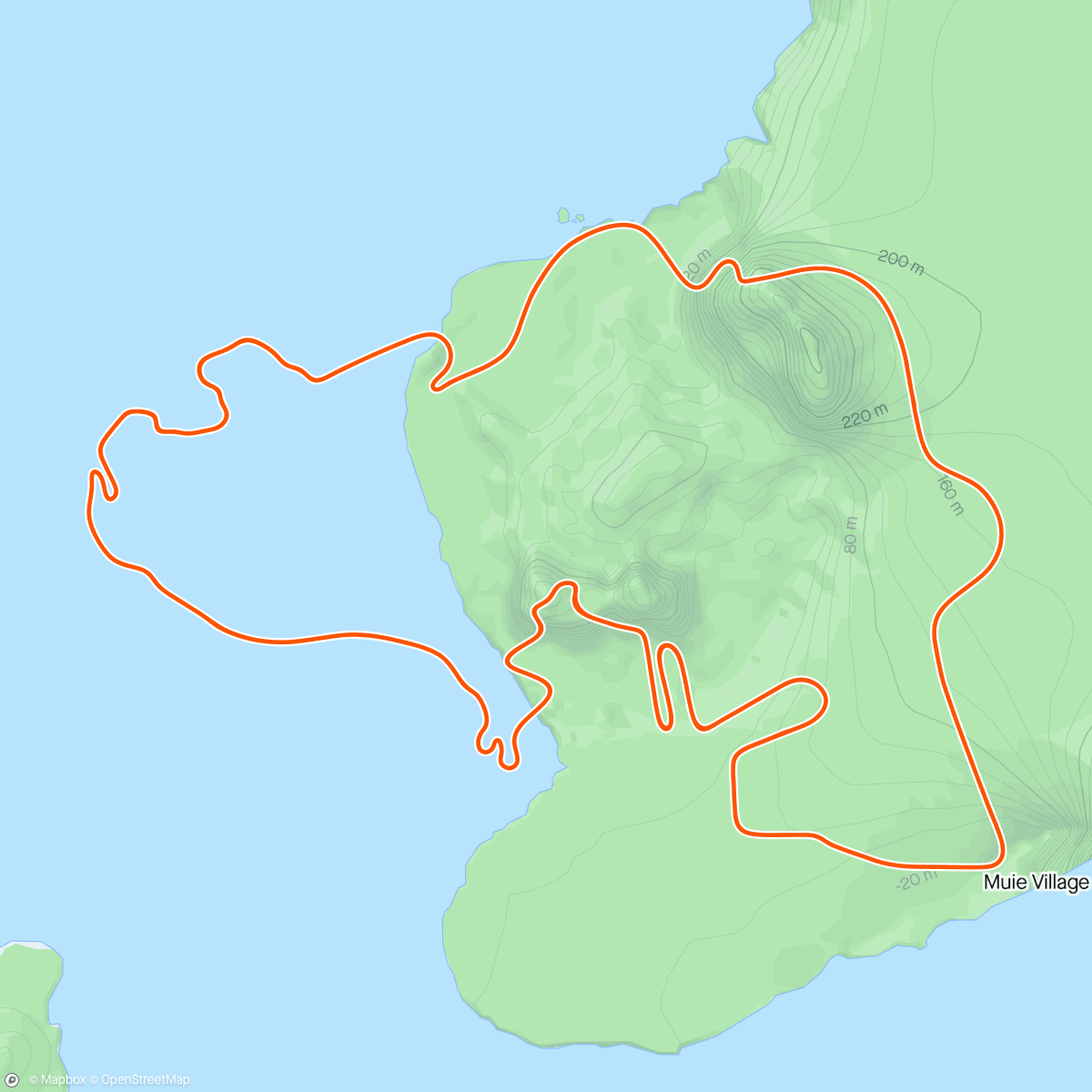Mapa da atividade, Zwift - Spin in Watopia
