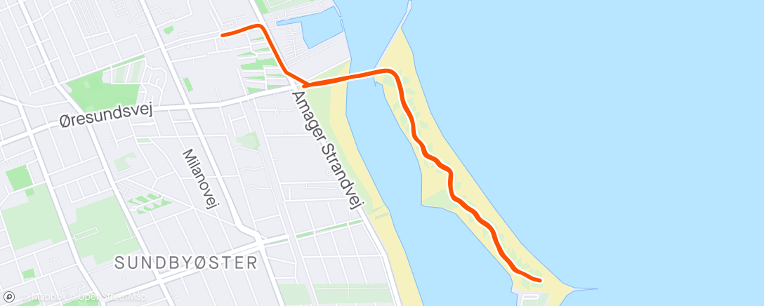 Mapa de la actividad, Night Run