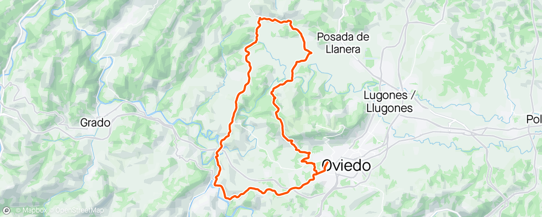 Map of the activity, Asturias 🌦