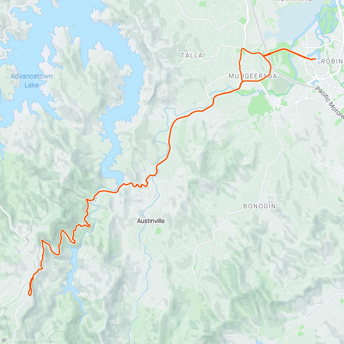 Map of the activity, ANZAC Day ride 🇳🇿 🇦🇺