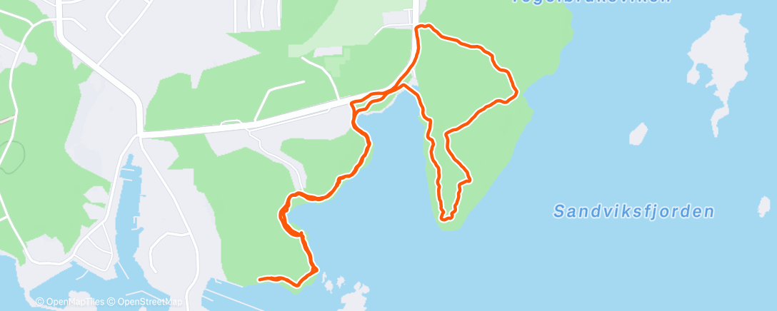 Карта физической активности (Afternoon Hike)