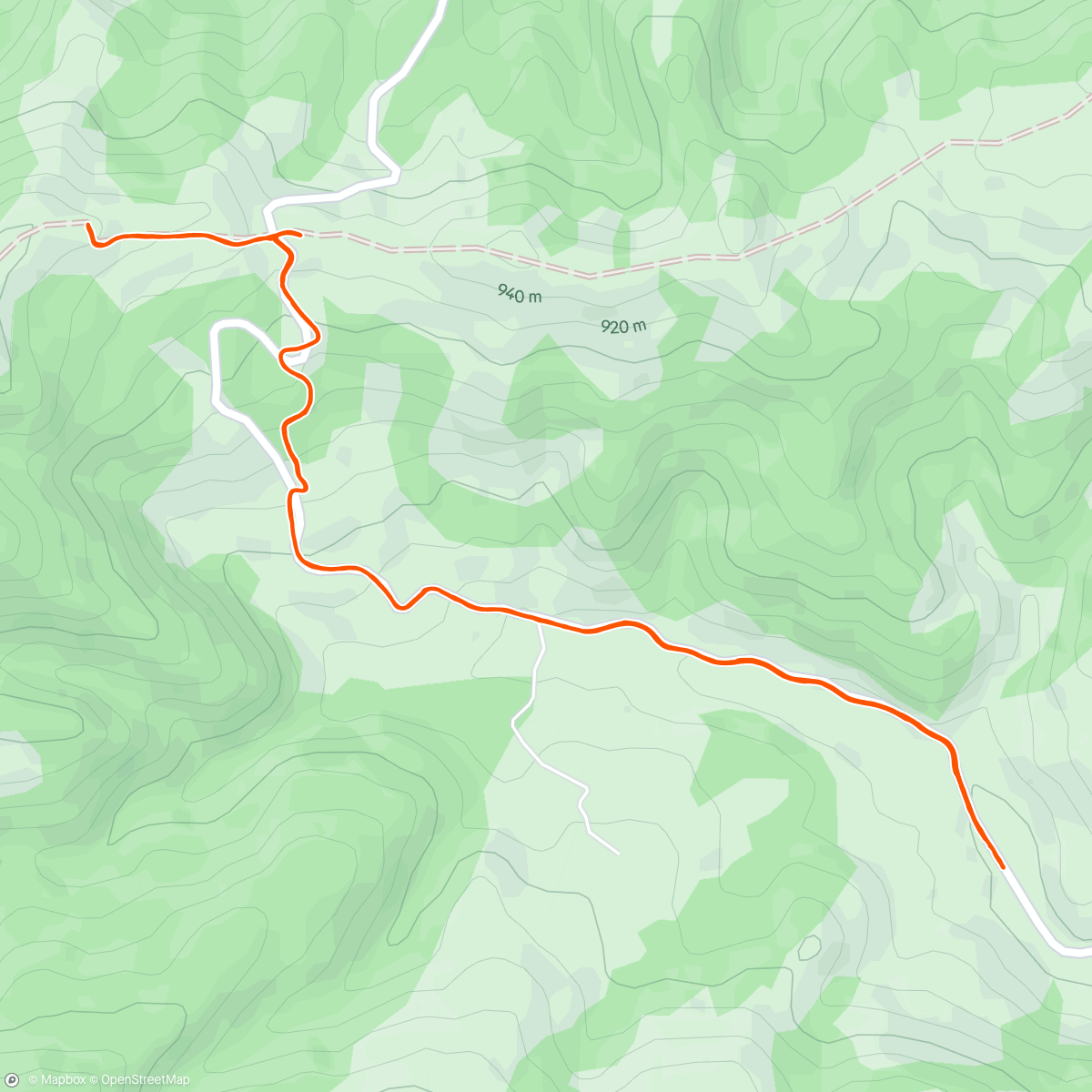 Map of the activity, Afternoon Dealu Babii Hike