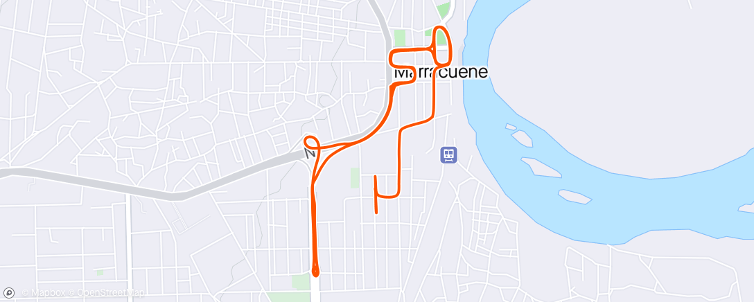 Map of the activity, Afternoon Run 🏃🏾‍♂️