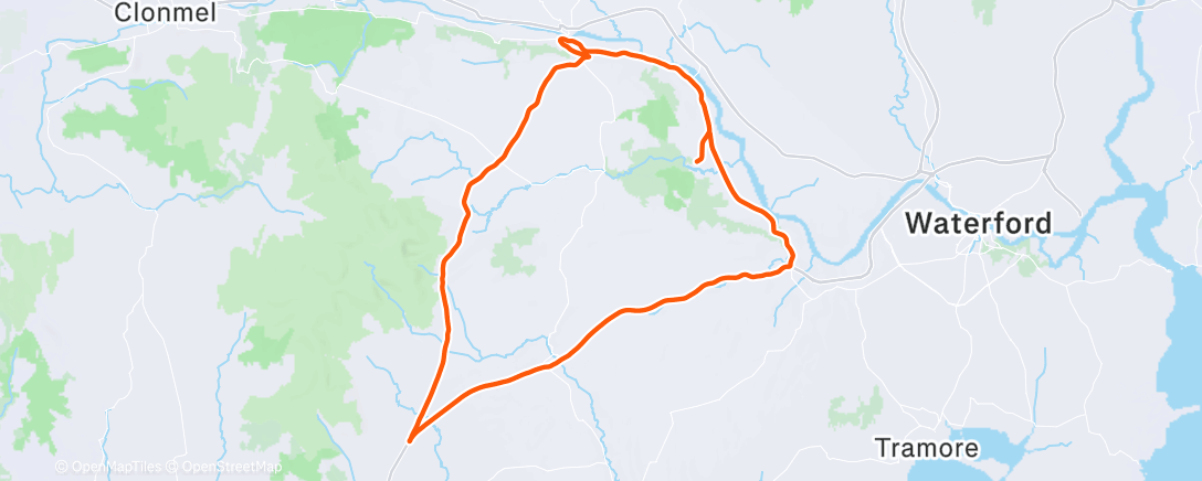 Map of the activity, Morning Ride