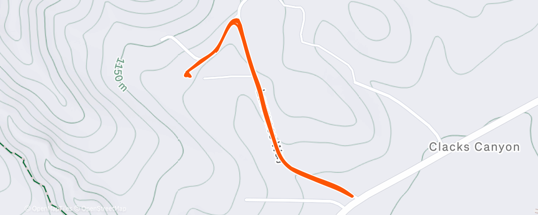 Map of the activity, Lunch Run