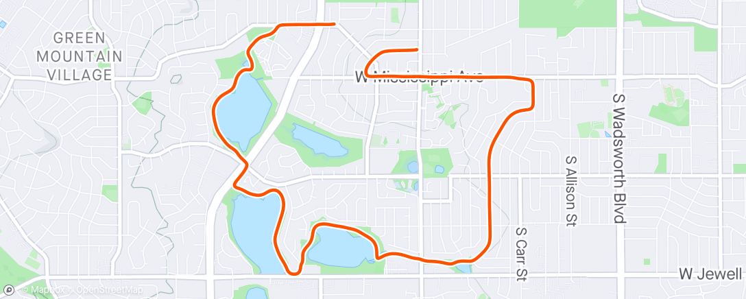 Map of the activity, Perfect Run
