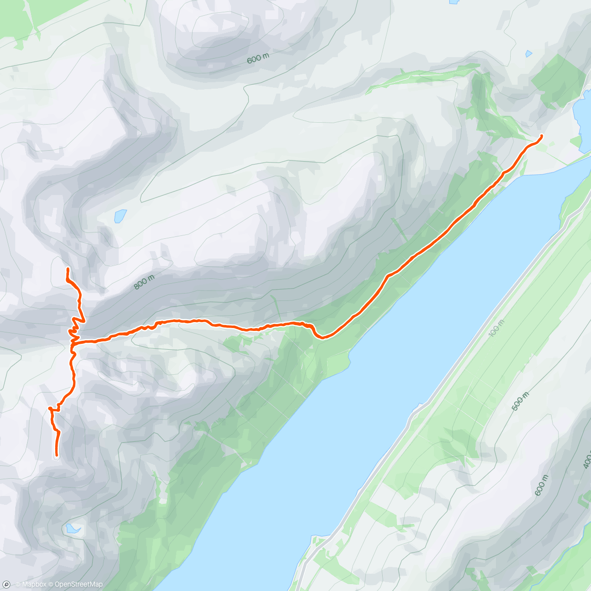 Map of the activity, Loch Lochy Munro's