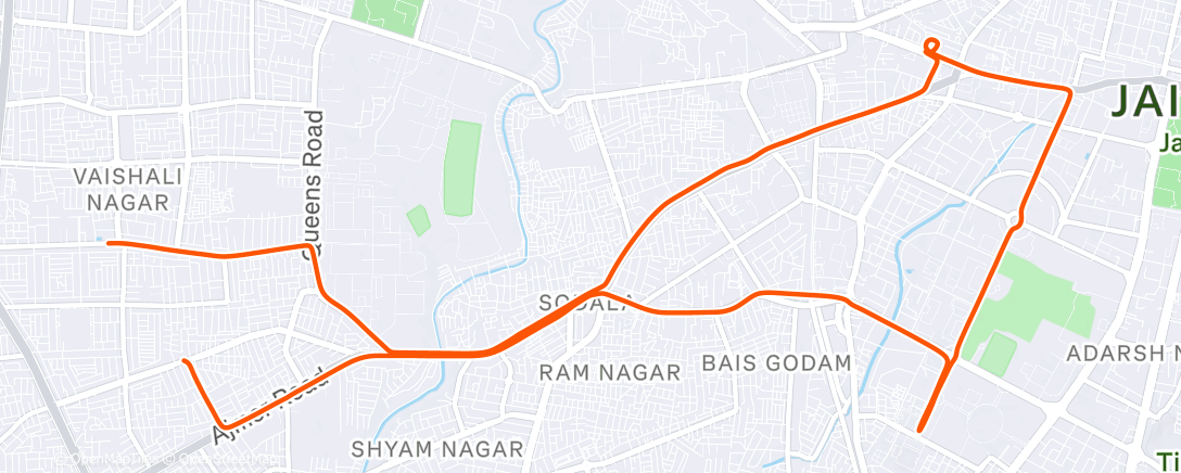 Map of the activity, Morning Ride