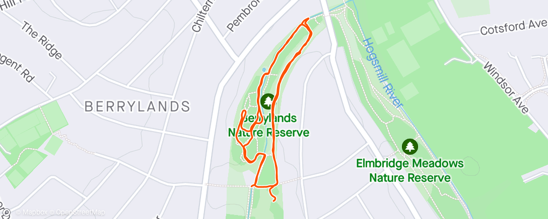 Map of the activity, Around the Reserve 🐕