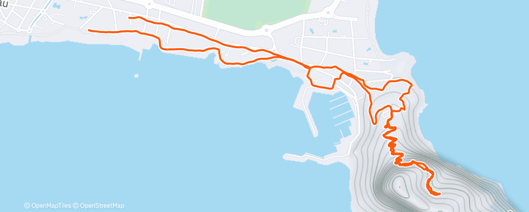 Map of the activity, Afternoon Hike
