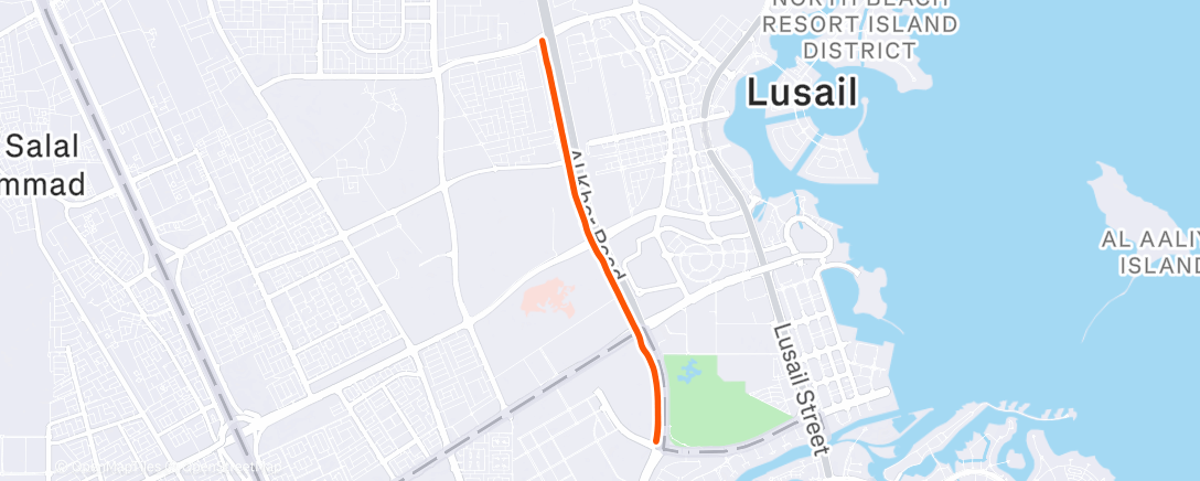 Map of the activity, Morning Ride