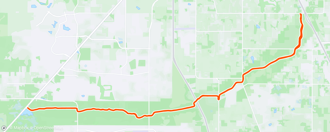 Map of the activity, Thursday Night Road Ride