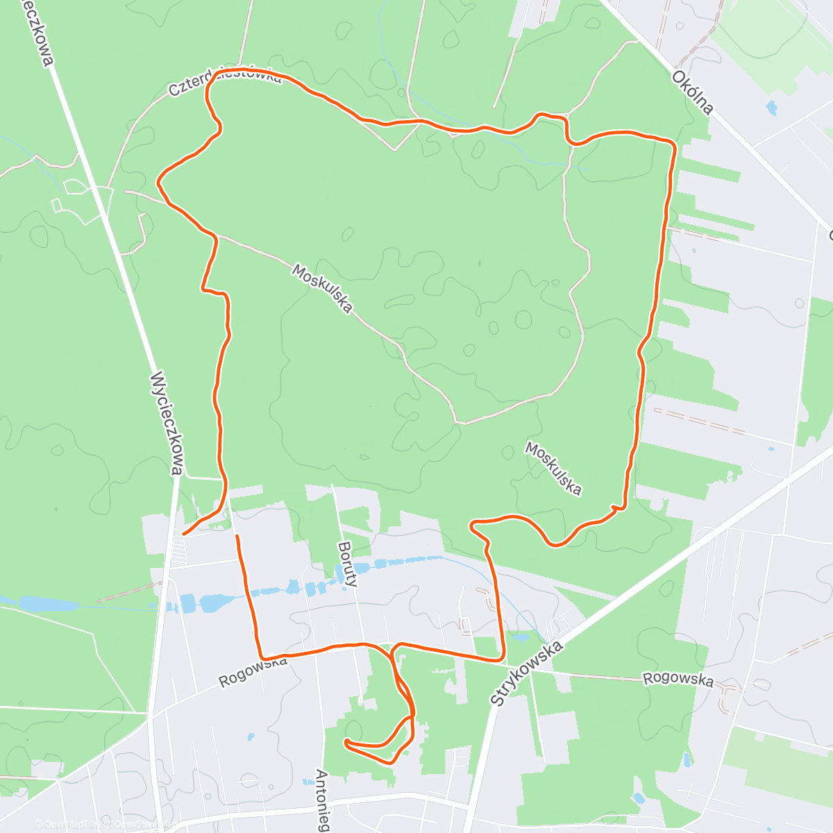 Mappa dell'attività Spacerek z kolesiami