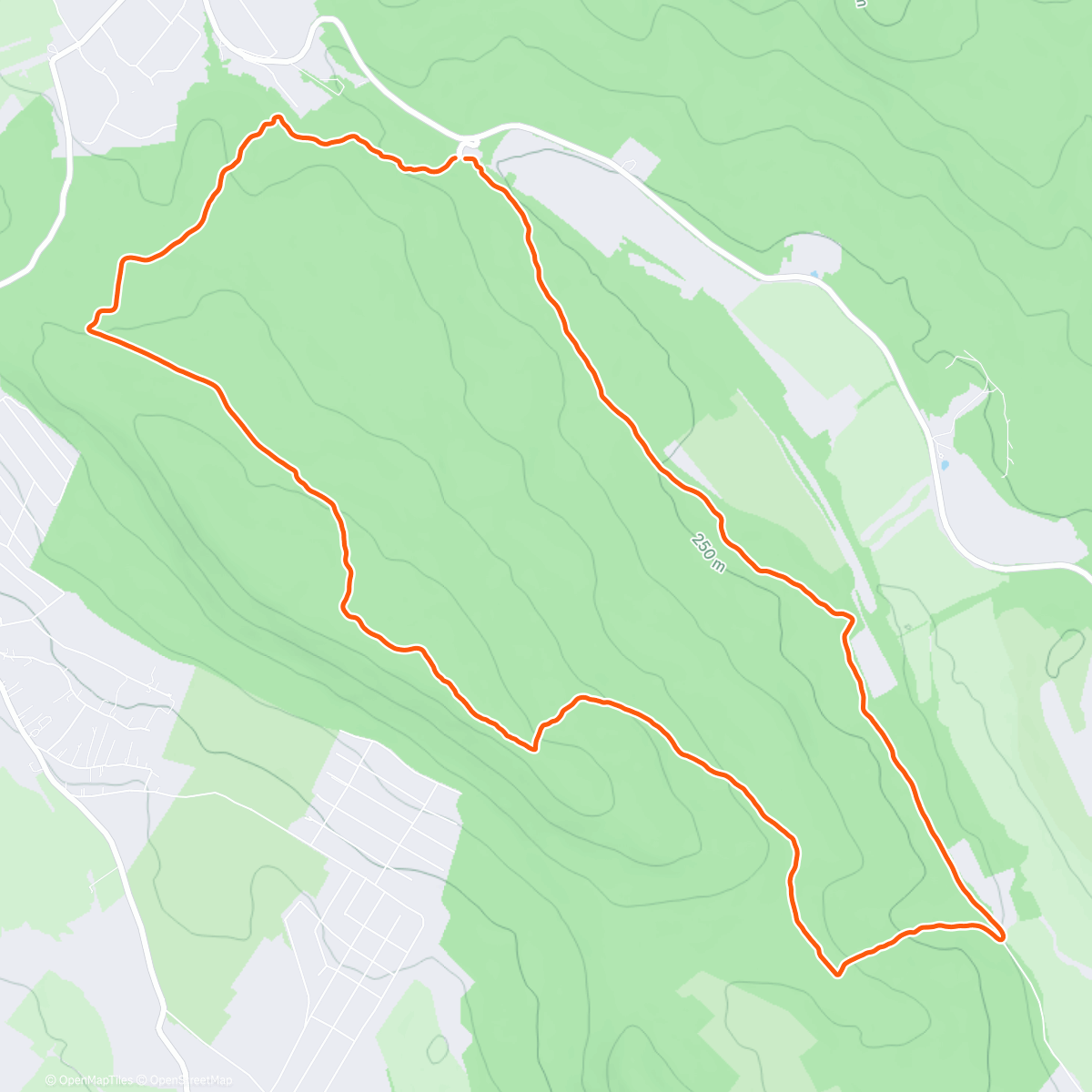 Map of the activity, Dera szurdok