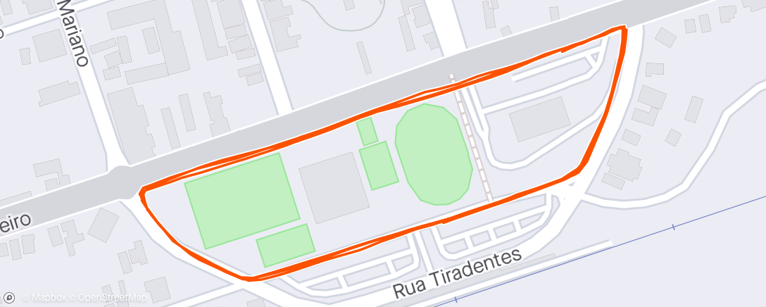 Map of the activity, T14 - Academia (Fotalecimento) + EASY RUN - 4 kms