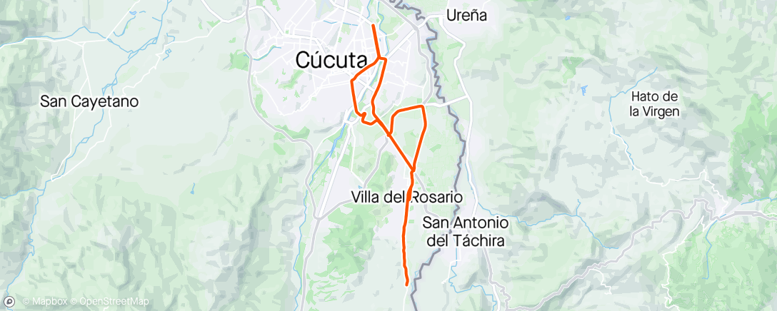 Map of the activity, Miércoles con Saavedra