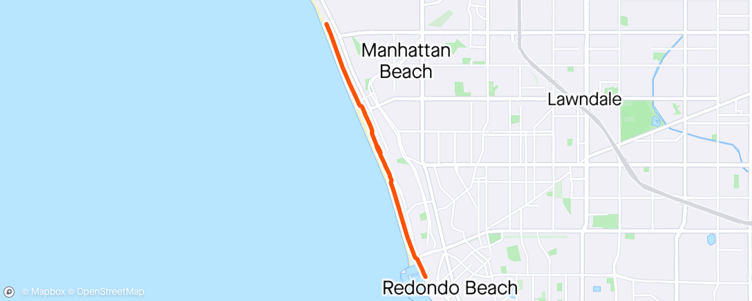 Map of the activity, Redondo Beach, CA, United States