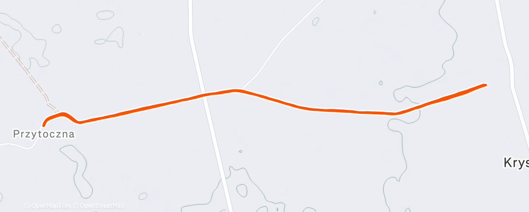 Map of the activity, 1st Run on Polish soil