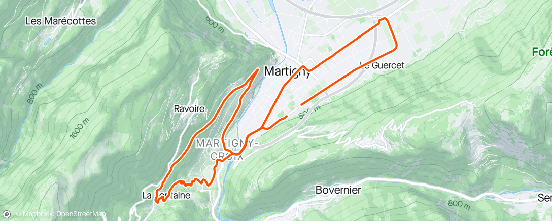 Map of the activity, Volg het profpeloton: Tour de Romandie II