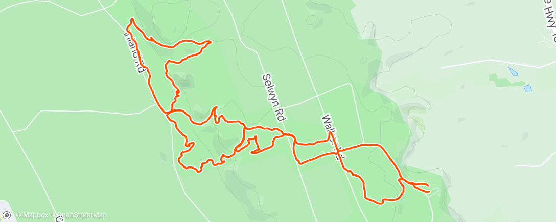 Map of the activity, Woodhill