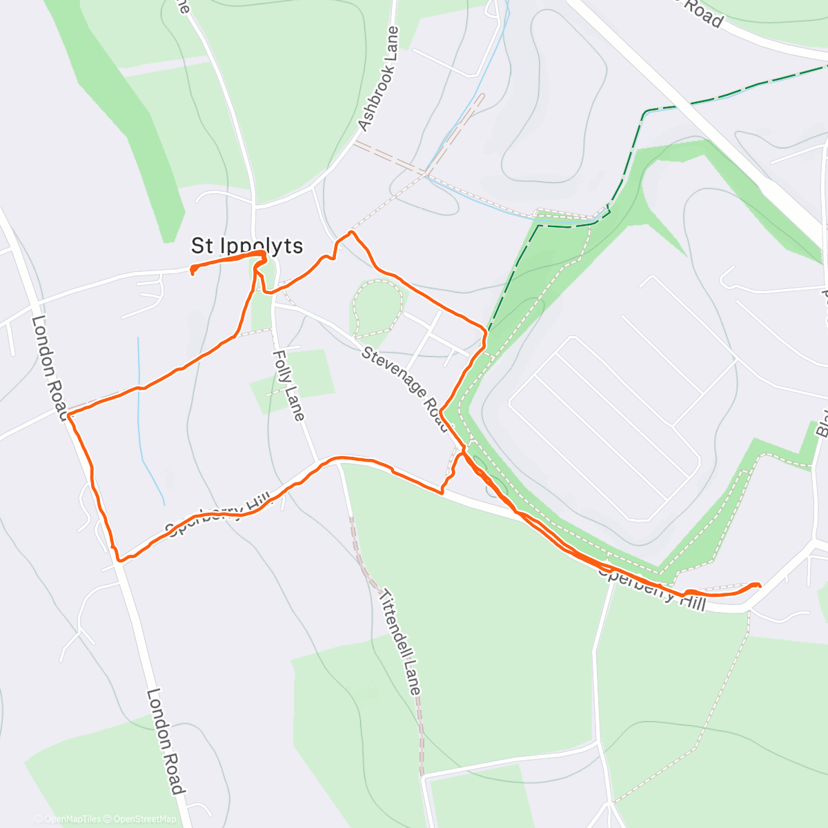 Карта физической активности (New Year’s Eve Eve walk)