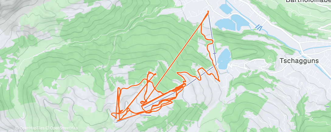 Mapa de la actividad (Neuschnee ❄️⛷️ 🚡😎)