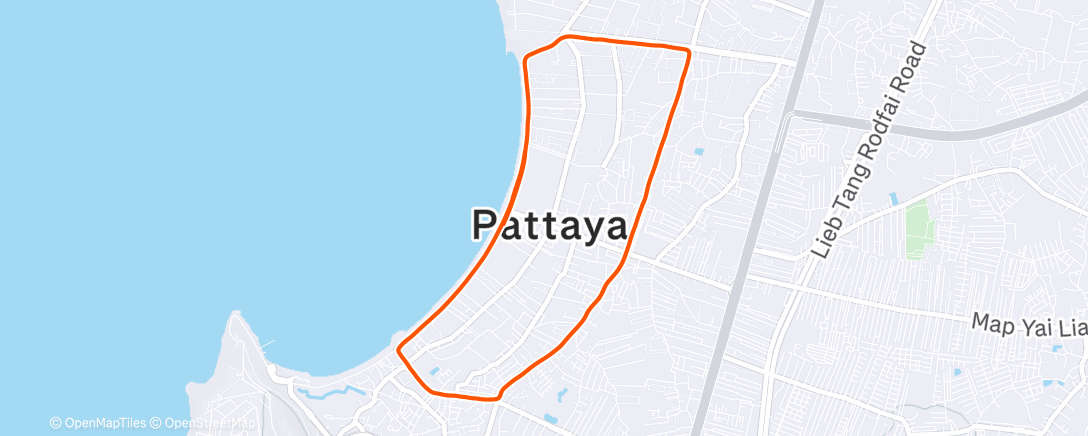 Map of the activity, Night Run