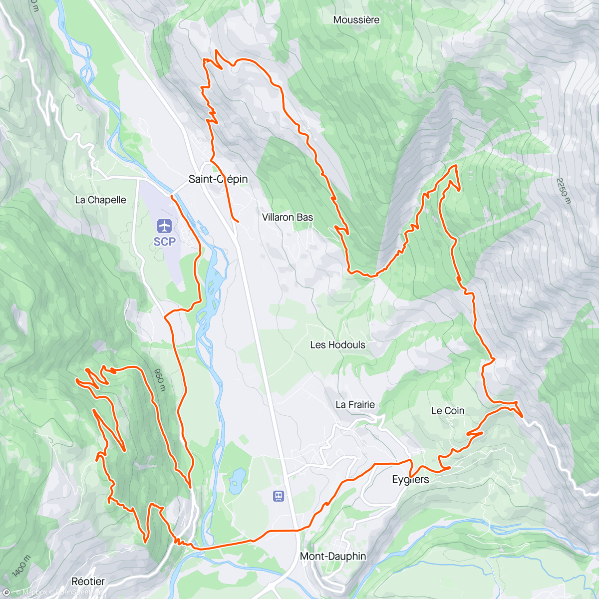 Map of the activity, Endurance avec l’enduriste