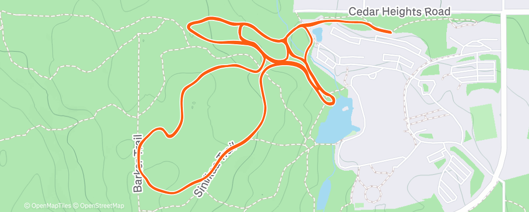 Map of the activity, Morning Nordic Ski