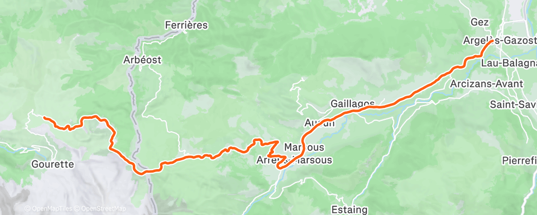 Map of the activity, ROUVY - Col du Soulor - Col du Aubisque