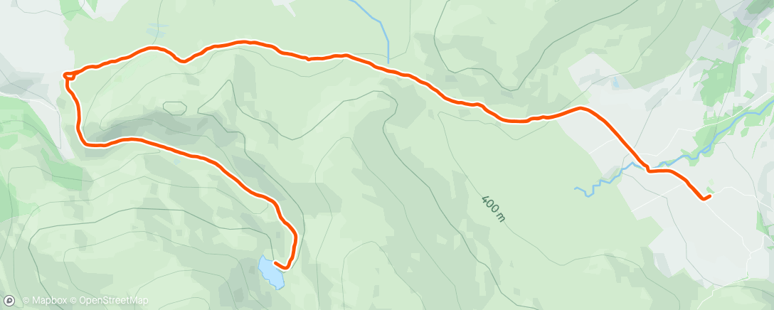 Map of the activity, Llyn Anafon again