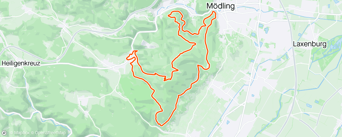 Map of the activity, 32K/1000 Anninger Trail Run