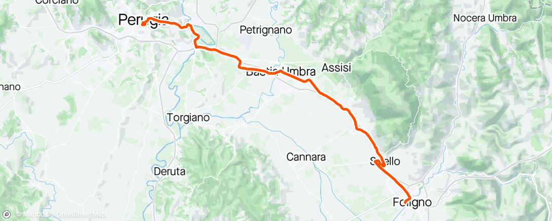 Map of the activity, Giro 7