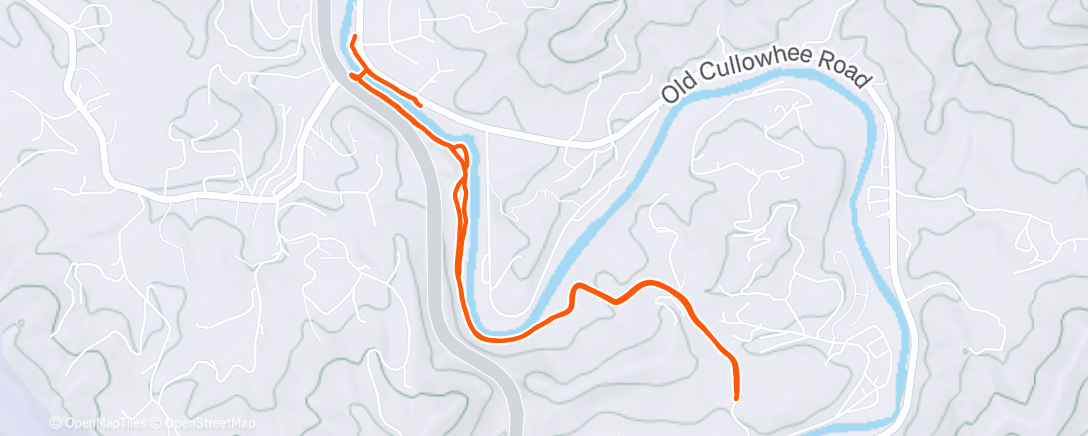 Карта физической активности (Afternoon Run)