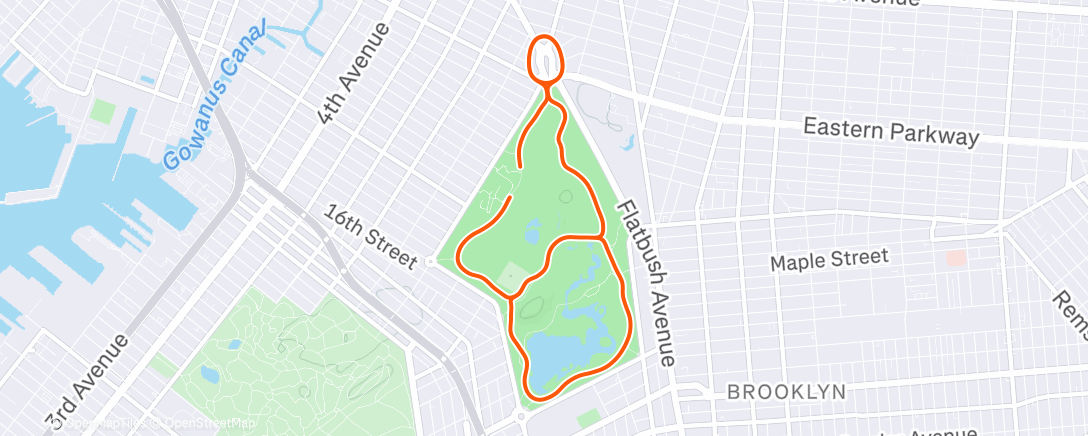 Map of the activity, Zwift - Alpha on Toefield Tornado in New York