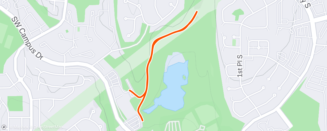 Map of the activity, Lunch Hike