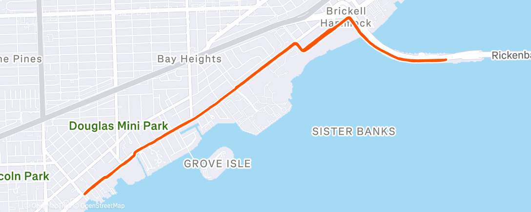 Map of the activity, Morning Run
