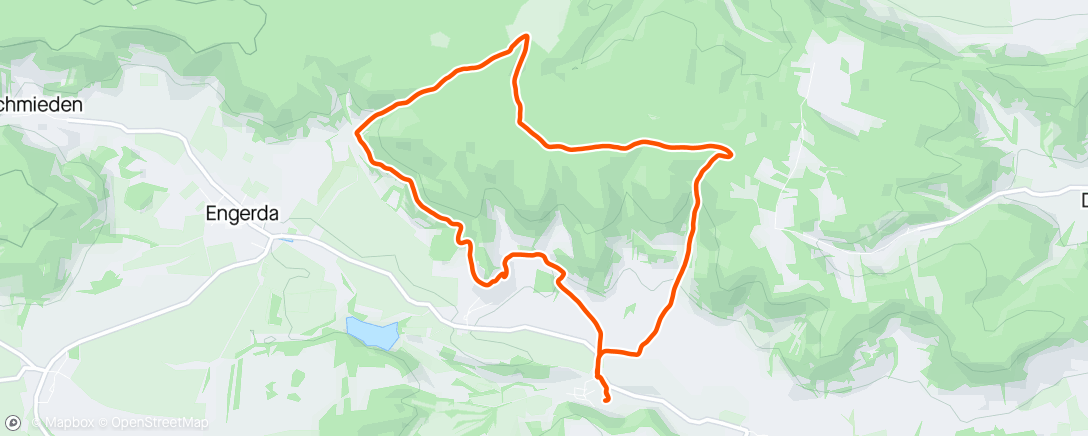 Map of the activity, Traillauf am Abend 🐕🏃🌲↖️⛰️