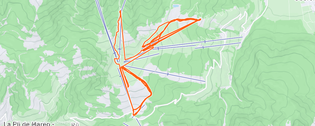Map of the activity, Morning Alpine Ski