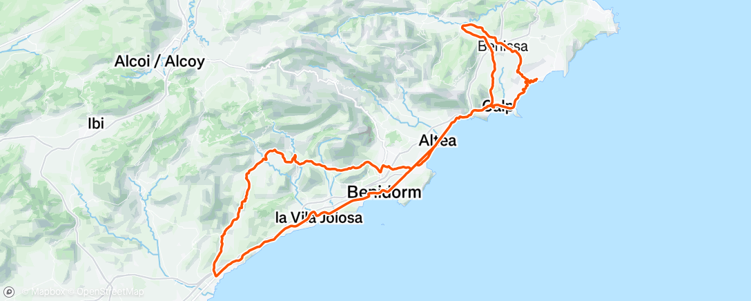 Map of the activity, Morning Ride