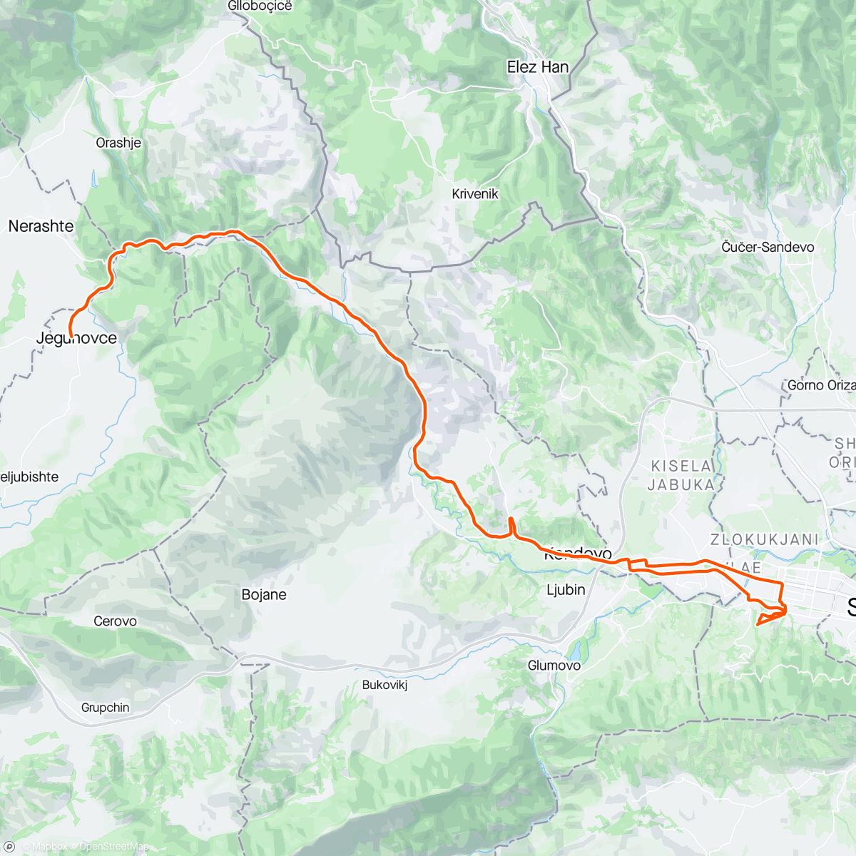 Map of the activity, MACEDONIA NEVER NORD