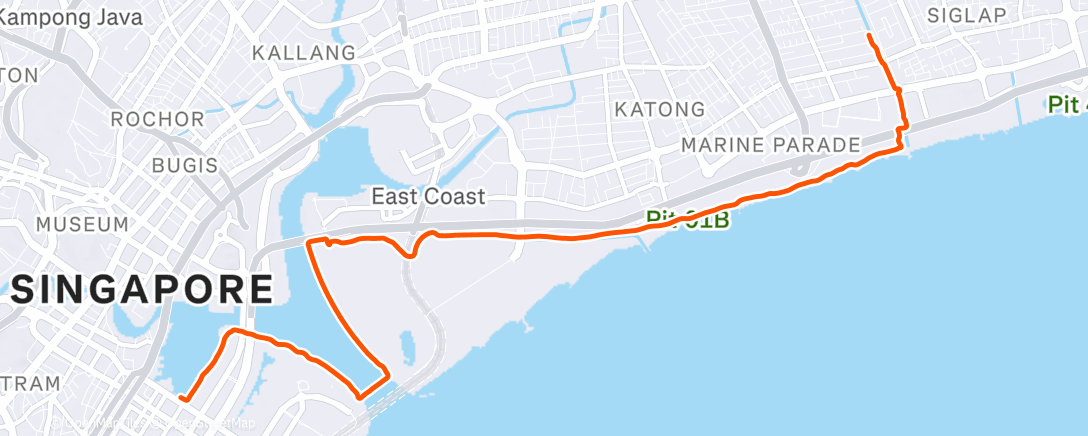 Карта физической активности (Evening Run)