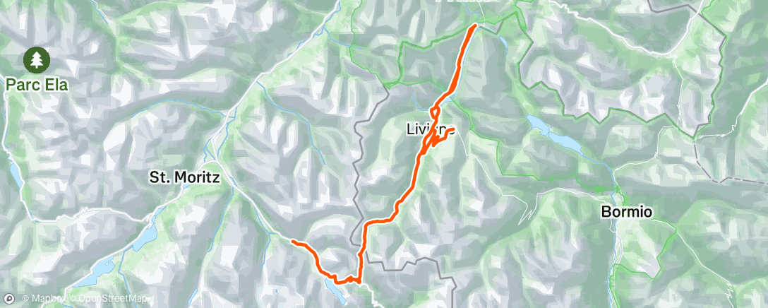 Map of the activity, Fahrt am Morgen