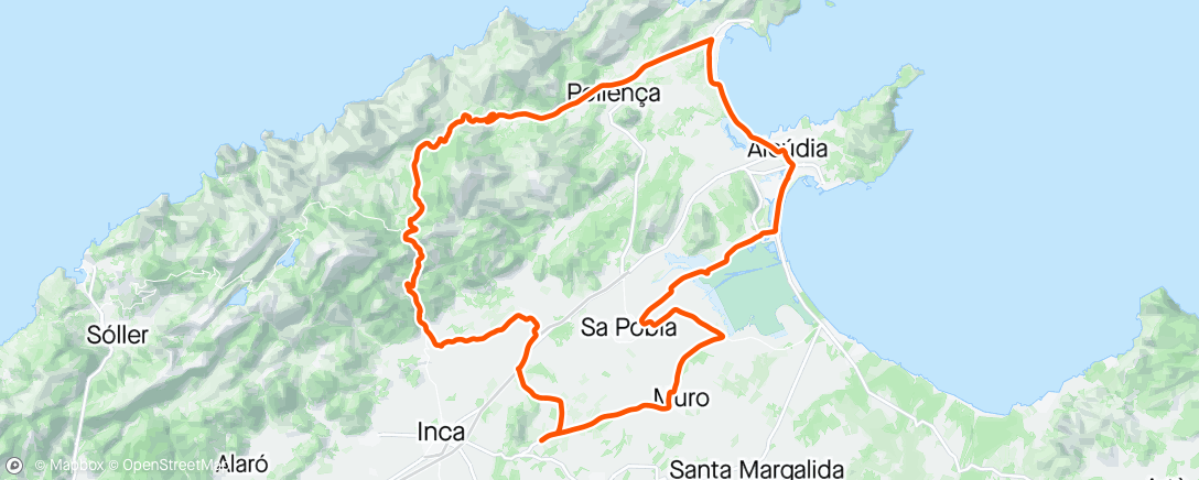 Map of the activity, IM 70.3 Mallorca: Rad